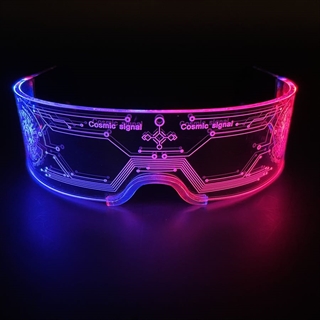 LED brille med multifarvet lys - Kosmisk signal